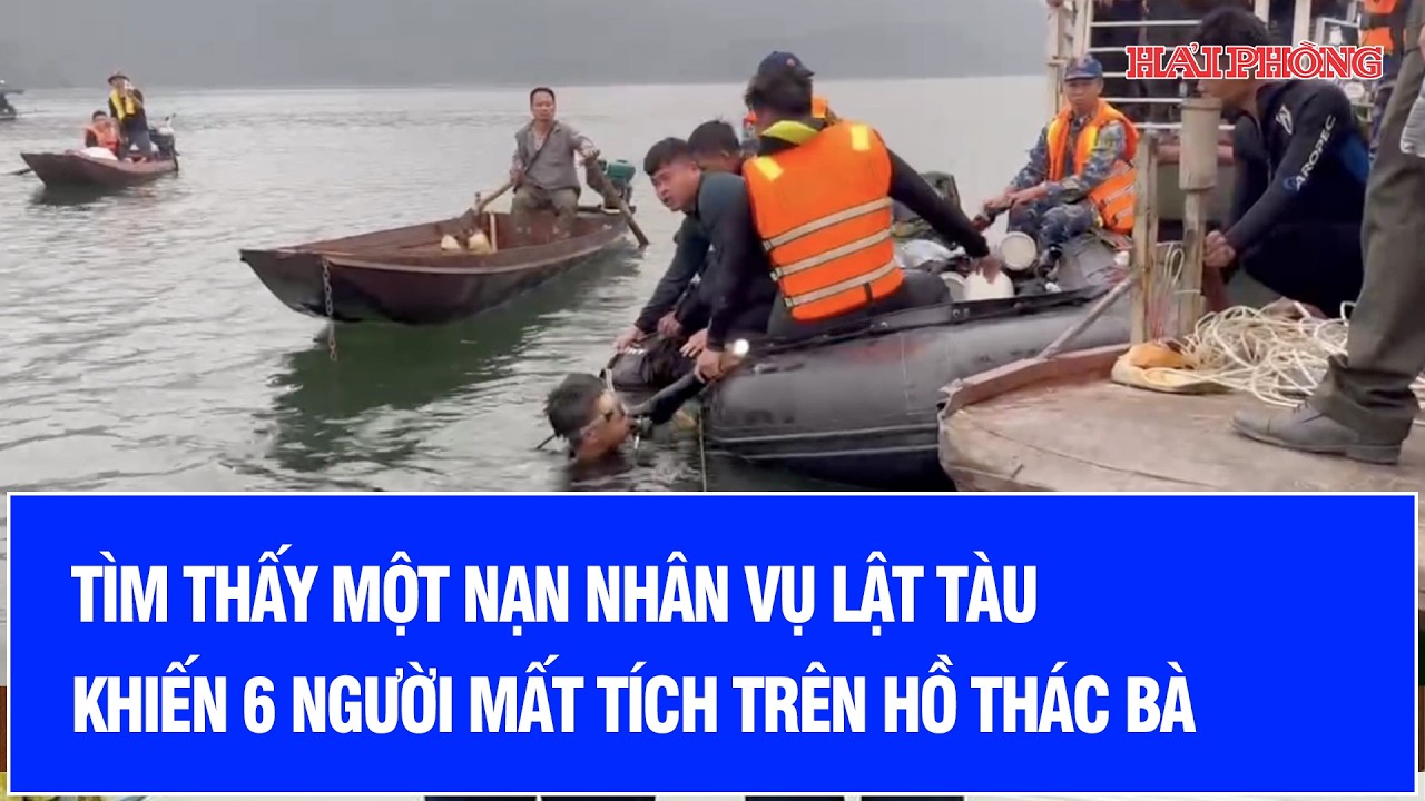 Tìm thấy một nạn nhân vụ lật tàu khiến 6 người mất tích trên hồ Thác Bà