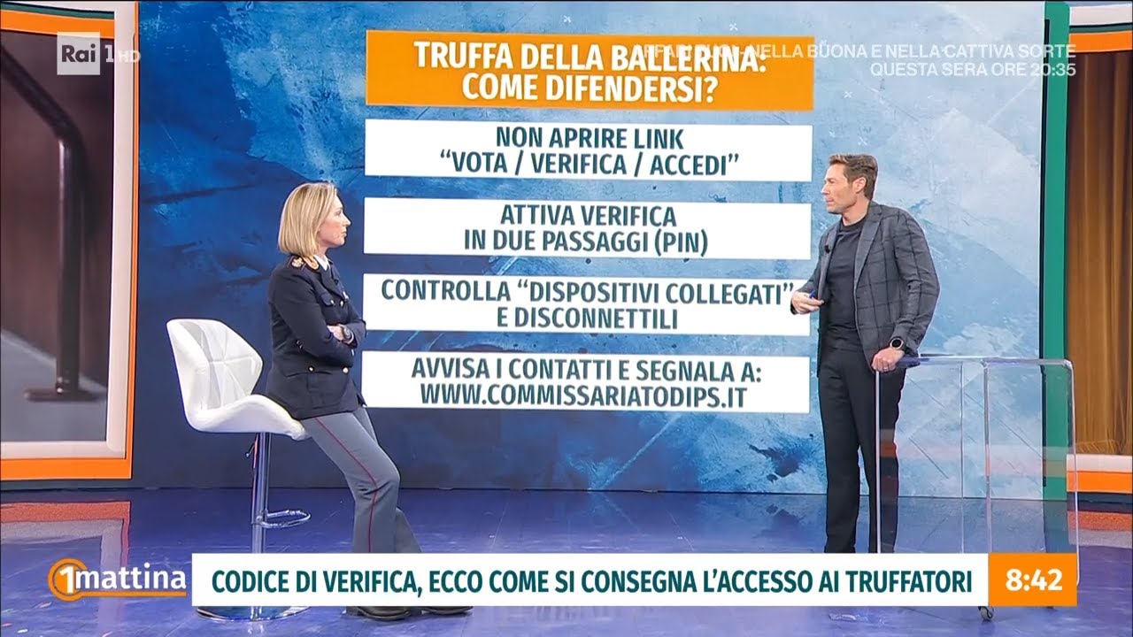 Truffa della ballerina - Unomattina 13/02/2026