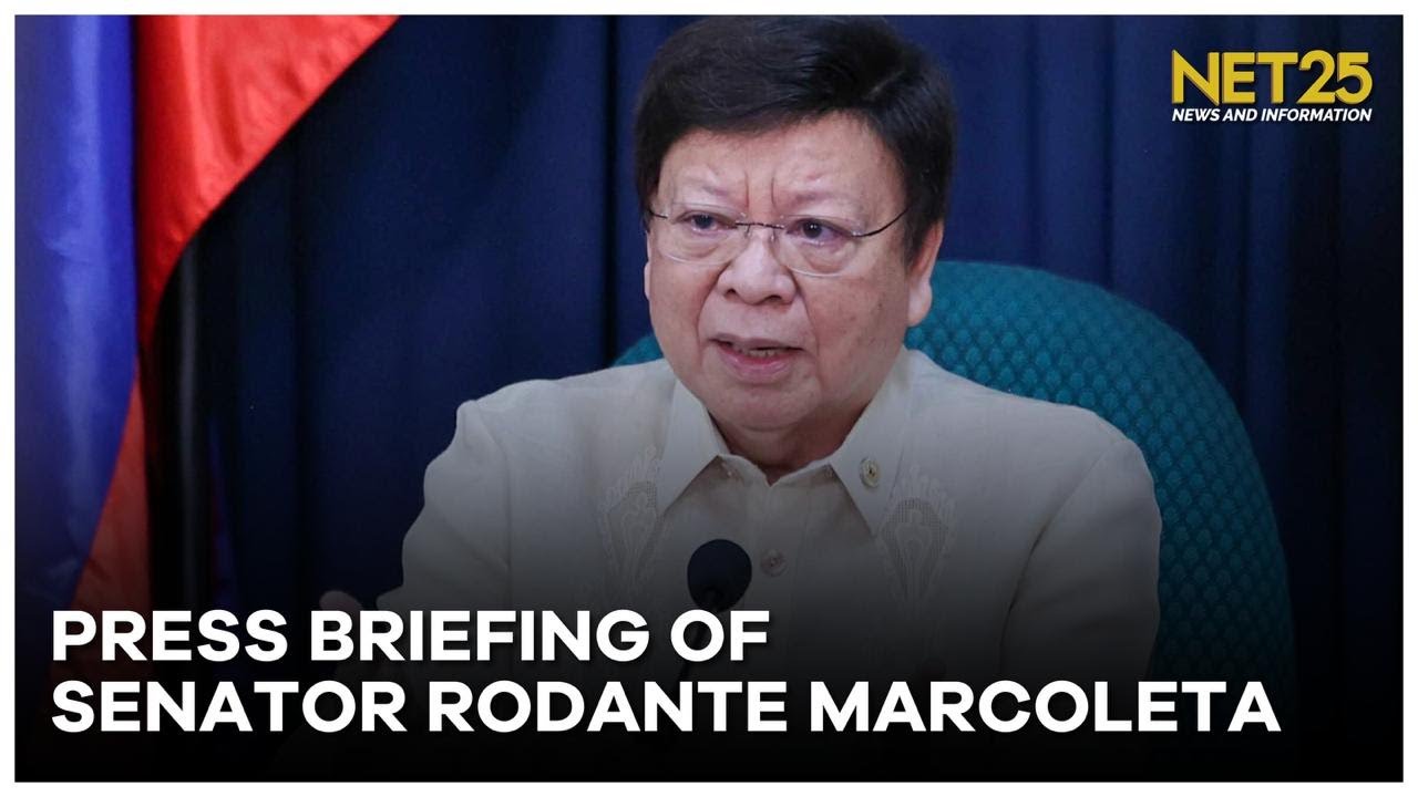 Press Conference ni Sen. Rodante Marcoleta | September 15, 2025