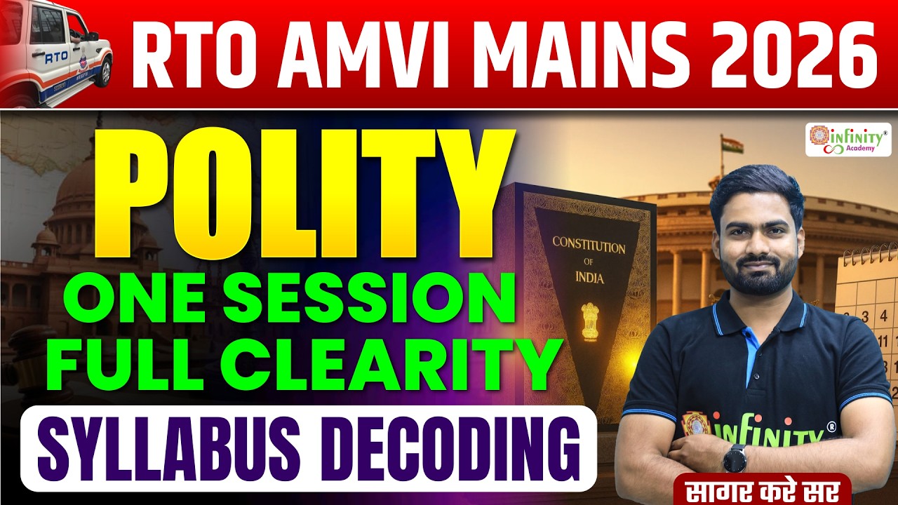 RTO AMVI Mains 2026 Polity | One Session Full Clarity | Complete Syllabus Decoding
