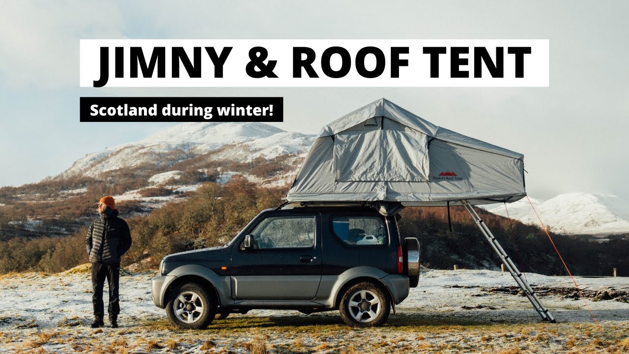 SUZUKI JIMNY TOUR + ROOF TENT (Winter Wild Camping in Scotland)