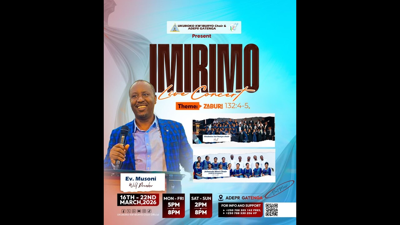 🔴IMIRIMO LIVE CONCERT DAY 3 Le18/3/2026@ADEPR-GATENGA