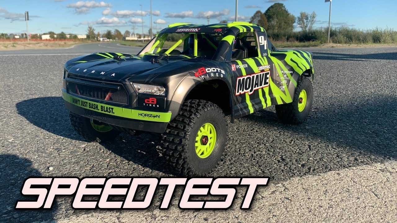 Arrma Mojave Speedtest 4s & 6s und ein Fail [German]