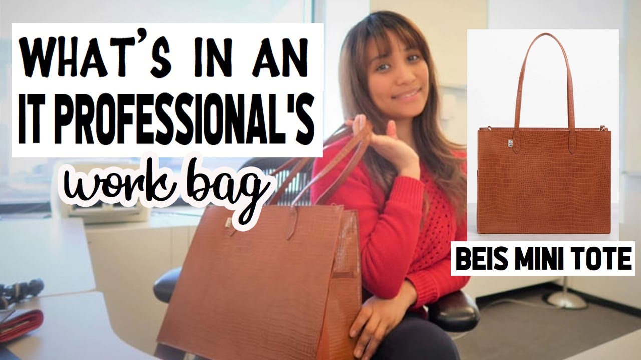 Beis Mini Work Tote Bag Review | What's in my Bag | IT Professional