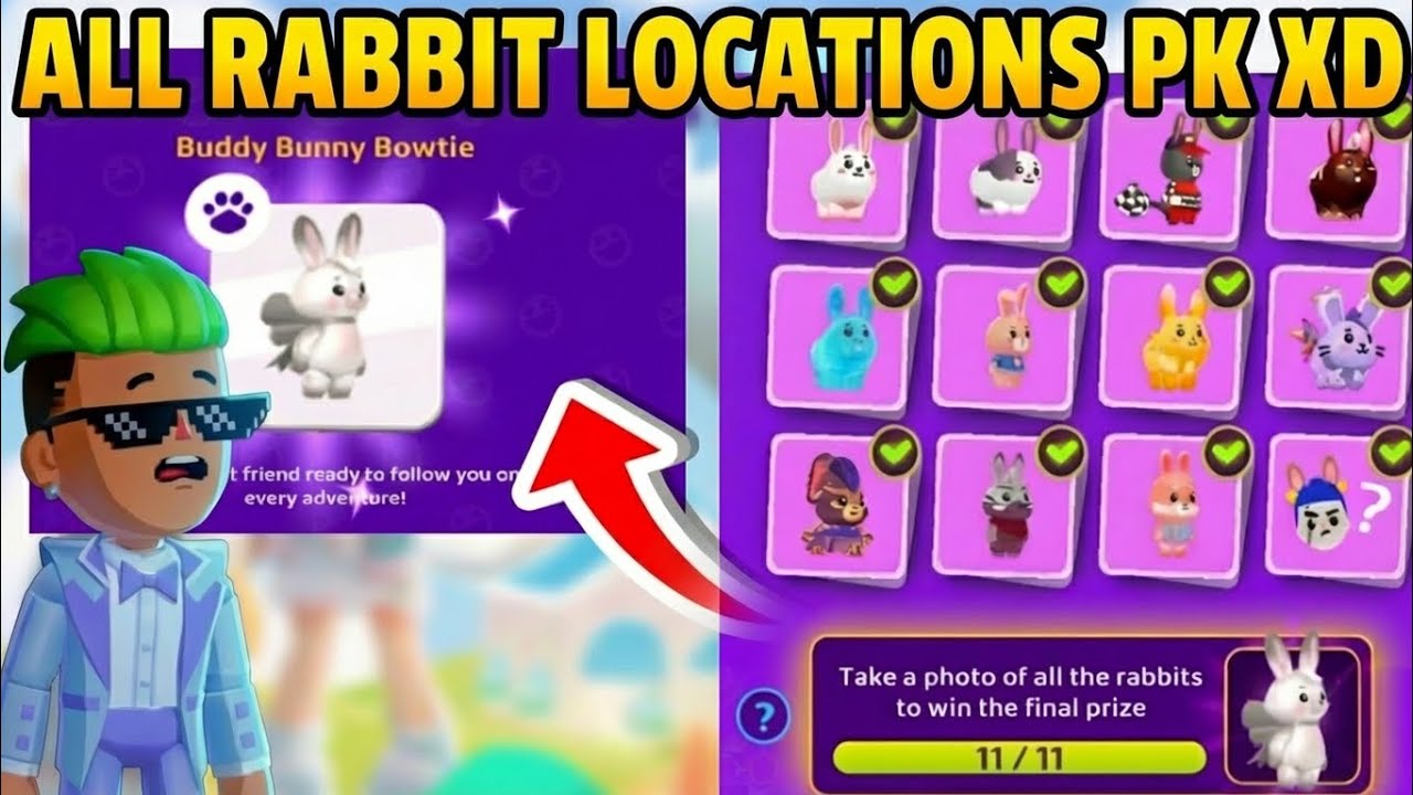 FINALLY GOT FLYING BUNNY 🥳🔥 (ALL RABBIT LOCATIONS) | PK XD