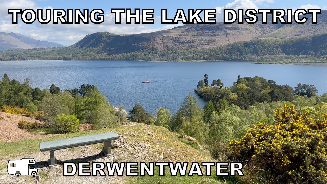 TOURING ENGLAND'S LAKE DISTRICT, DERWENTWATER from Troutbeck Head Caravan & Motorhome Club Campsite