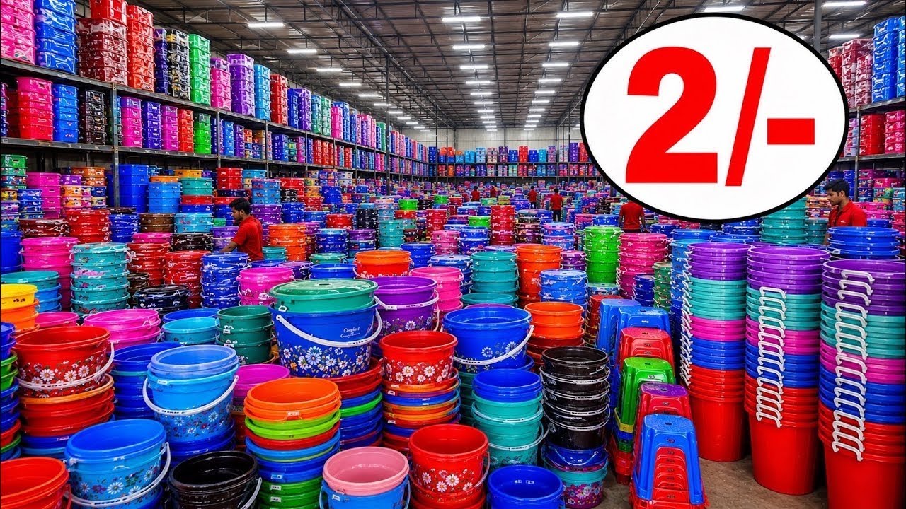 टब,बाल्टी,छलनी,प्लेट,जूना,ब्रश 1₹ से शुरू Plastic,Kitchen Crockery Items Wholesale Market In Delhi