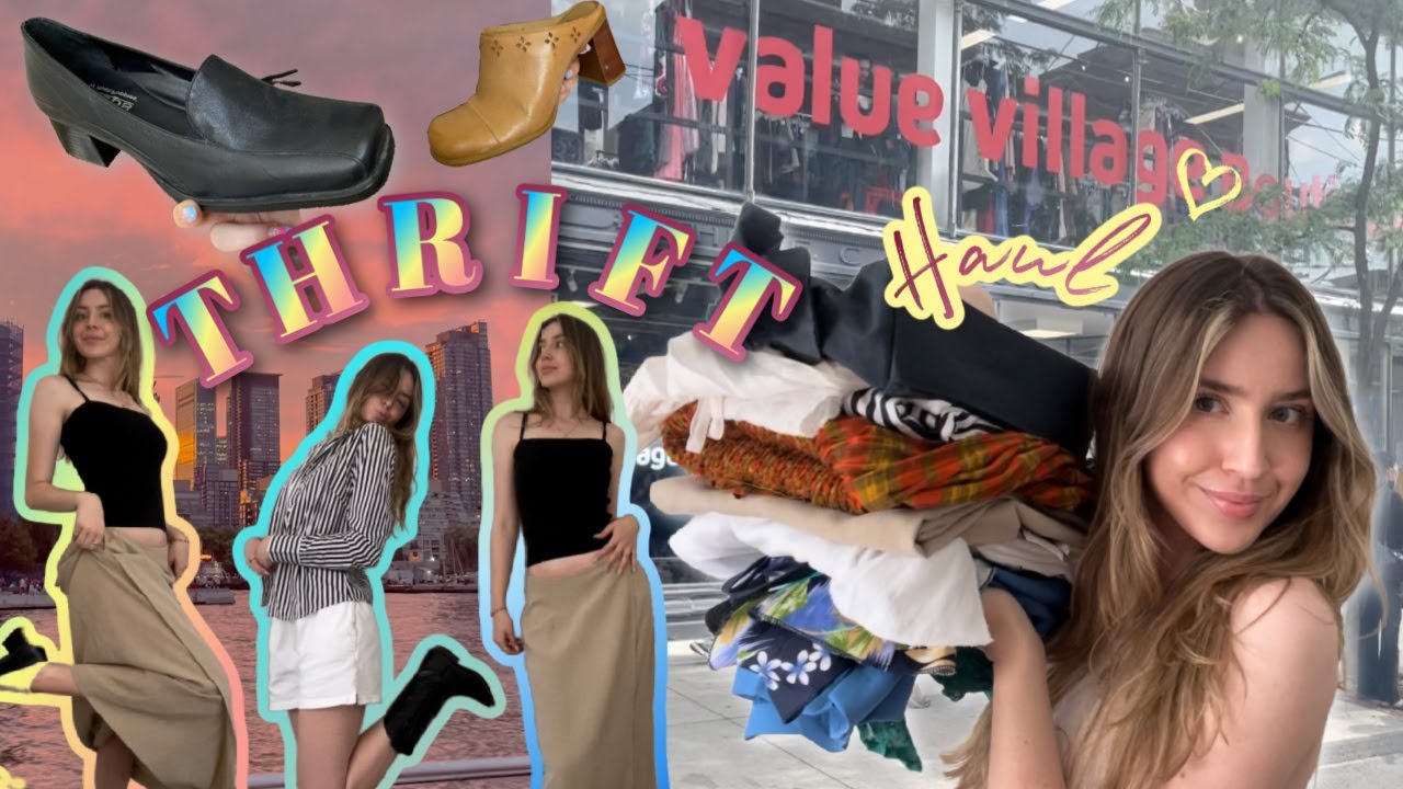 🌈✨🦋 HUGE THRIFT HAUL + CHECKING OUT TORONTO'S VALUE VILLAGE BOUTIQUE 👗💖🧸