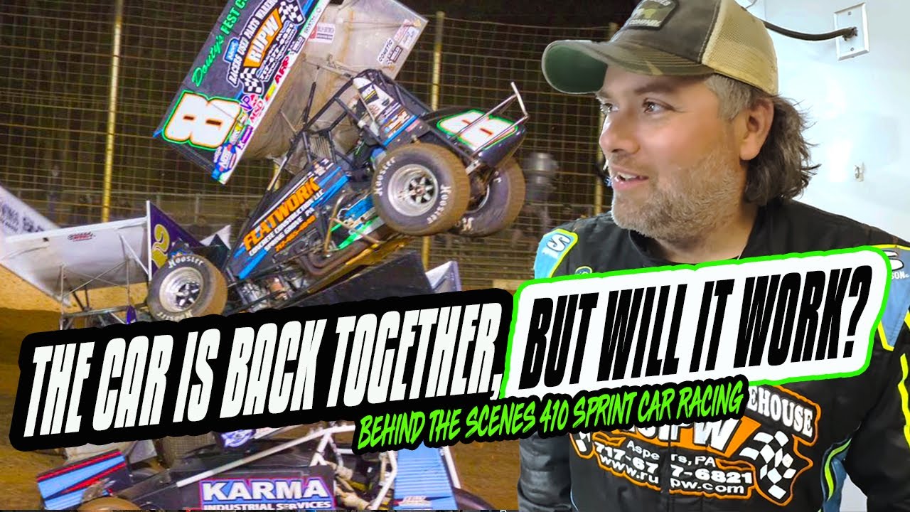 The Chassis Is Repaired and The Car Is Back Together. Now It's Time To RACE! - Dirt Track Racing