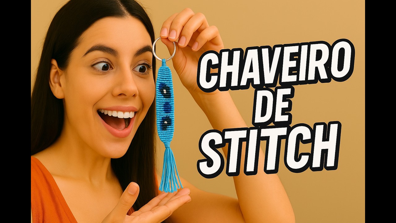 Chaveiro do Stitch em Macramê: Faça o Seu! 💙