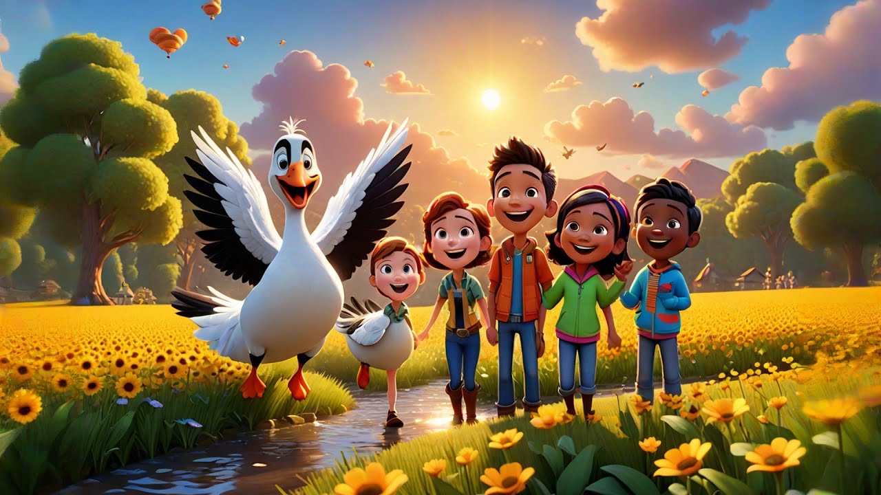 Seven Giggling Geese Fly in Circles | Counting Song for Kids | Nursery Rhymes and Baby Songs