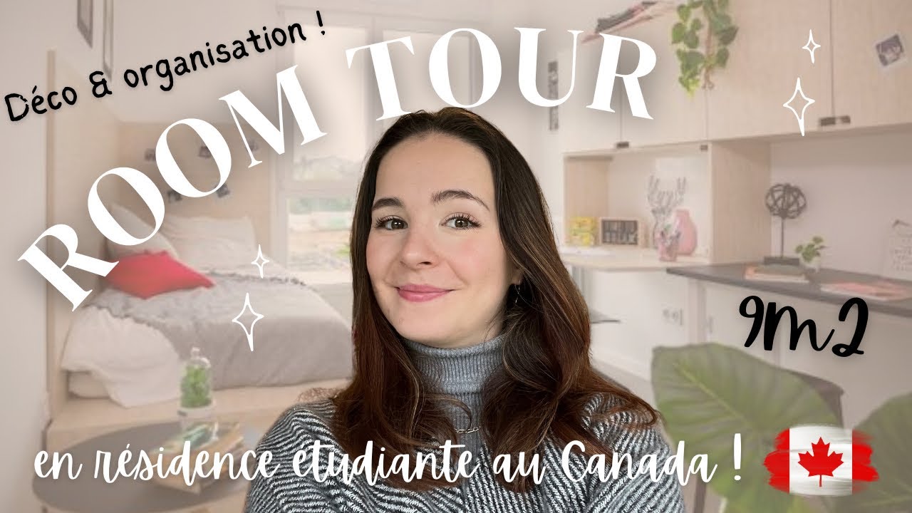 Room Tour & Organisation de ma chambre en résidence étudiante au Canada !