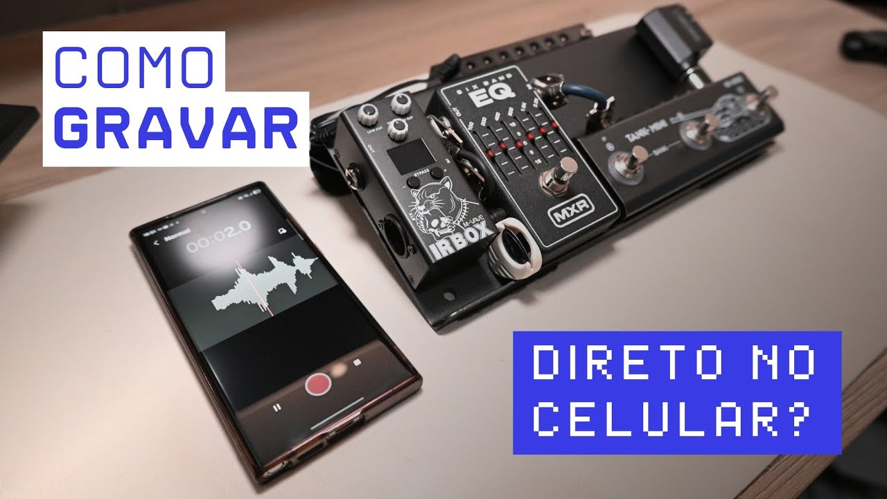Como eu gravo o som da guitarra direto no celular | IR Box | Tank Mini