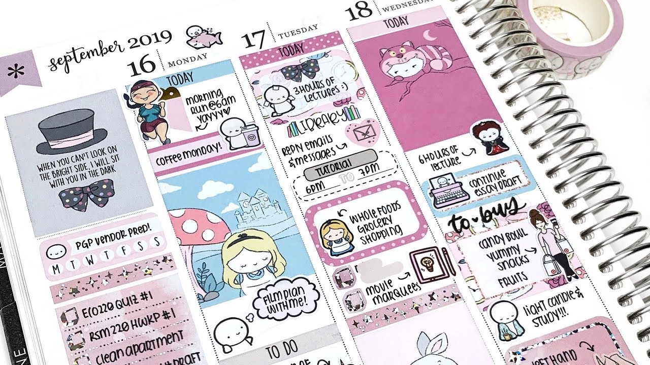 Plan With Me: Alice in Wonderland (Erin Condren Planner)