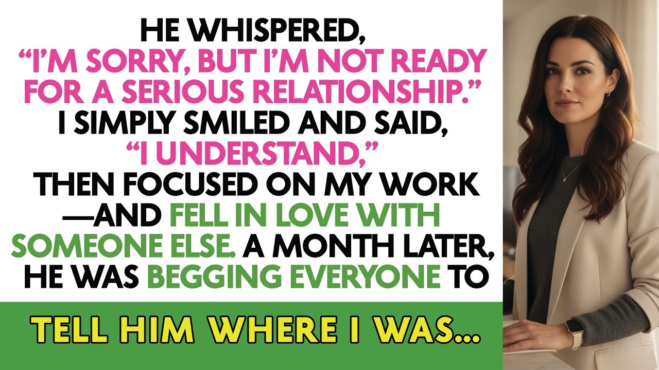 He Whispered, “I’m Sorry, But I’m Not Ready For A Serious Relationship.” I Simply Smiled And Said...