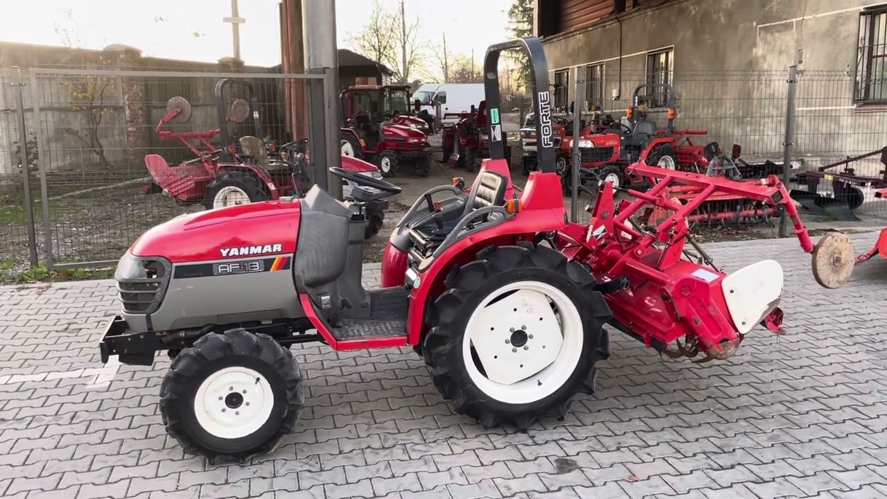 Трактор Yanmar AF-18 з грунтофрезою 140 см Огляд! Відмінний стан!