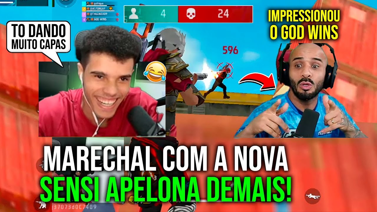 MARECHAL COM A NOVA SENSI APELONA IMPRESSIONOU O GOD WINS - GOD FICOU SURPRESO NO FREE FIRE