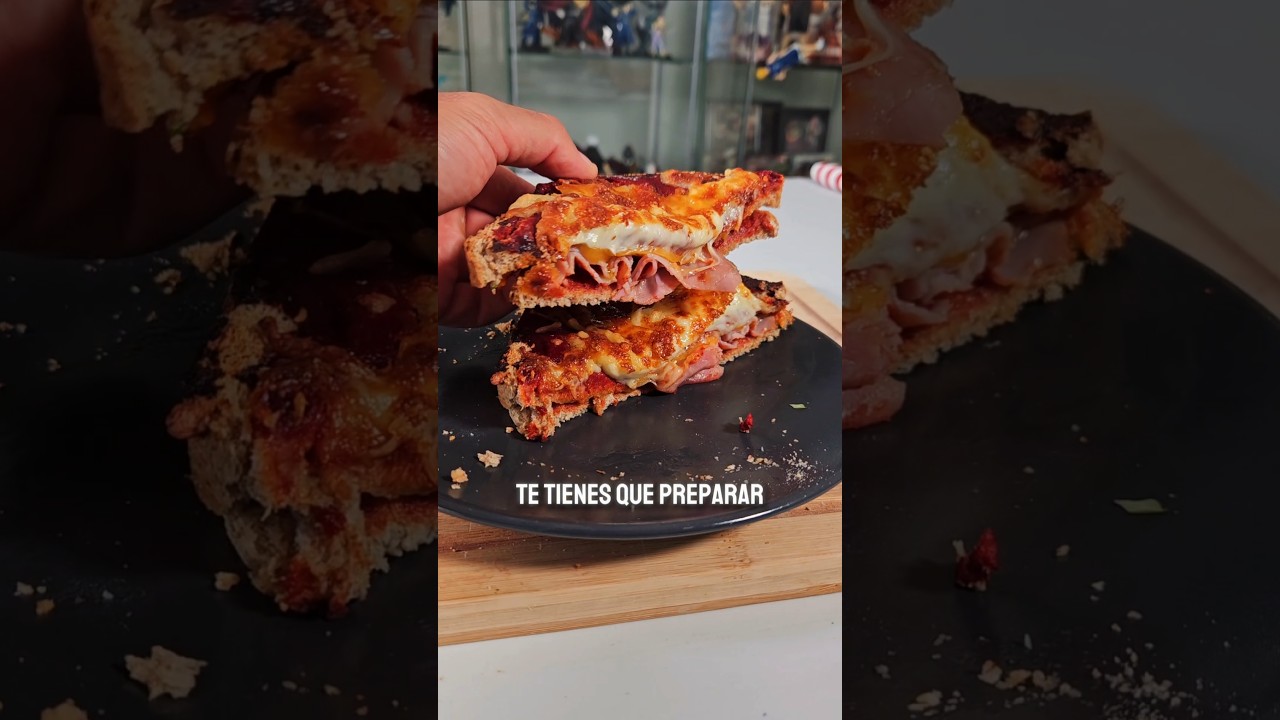 Prepara una PIZZA SANDWICH con pocos ingredientes