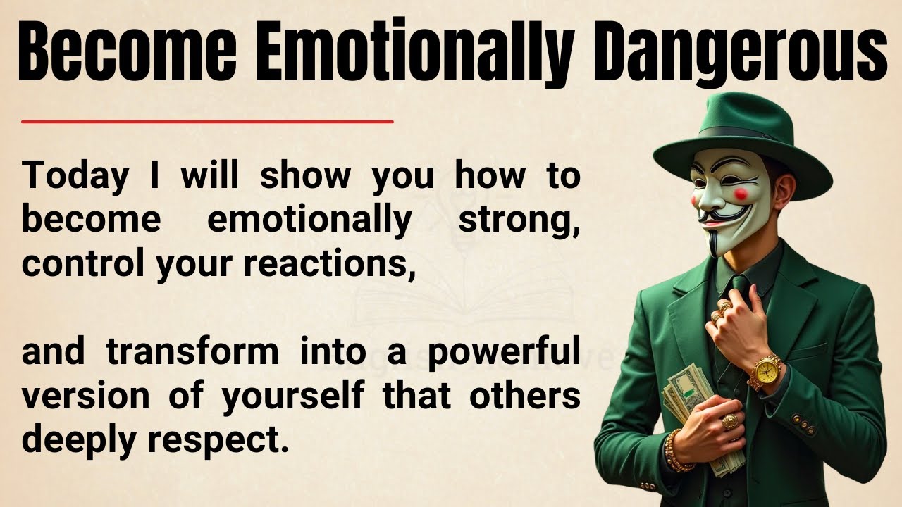 Become Emotionally Dangerous 🔥|| The Brain Hack for Total Control || Improve Your English✅