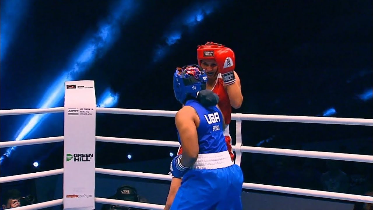 Semifinals (W+81kg) KAVALEVA Katsiaryna (BLR ) vs PERKINS Danielle (USA) / AIBA WWCHs Ulan Ude 2019