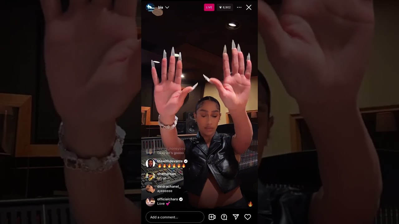 Bia plays Cardi B DISS SONG “SUE MEEE?” on IG Live!!!