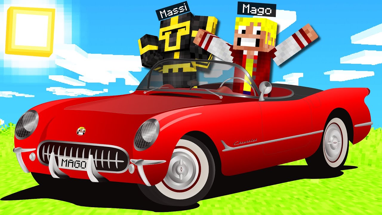 MASSI ME REGALA UN COCHE NUEVO Y LO ESTRELLA EN MINECRAFT