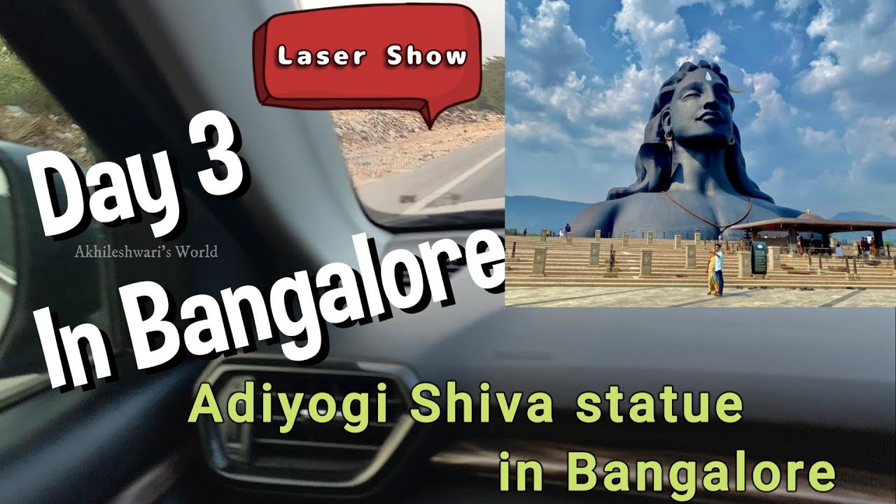 Adiyogi in lights II Bangalore, Day 3 II Sacred beams, cosmic vibes