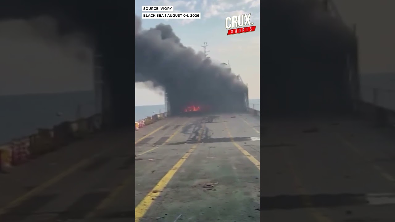 Turkish Cargo Vessel Hit By Ukrainian Drone Strike In Black Sea As Crew Injured Near Russian Port