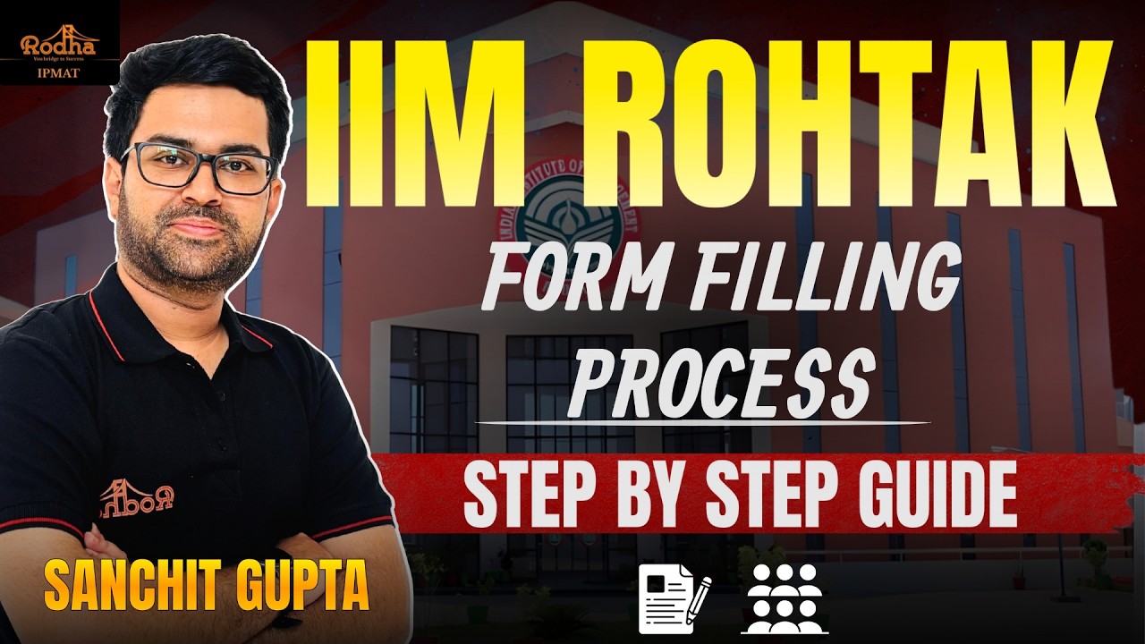 IPMAT Rohtak 2026 Form Filling Guide | Mistakes to Avoid ✅| Sanchit Gupta