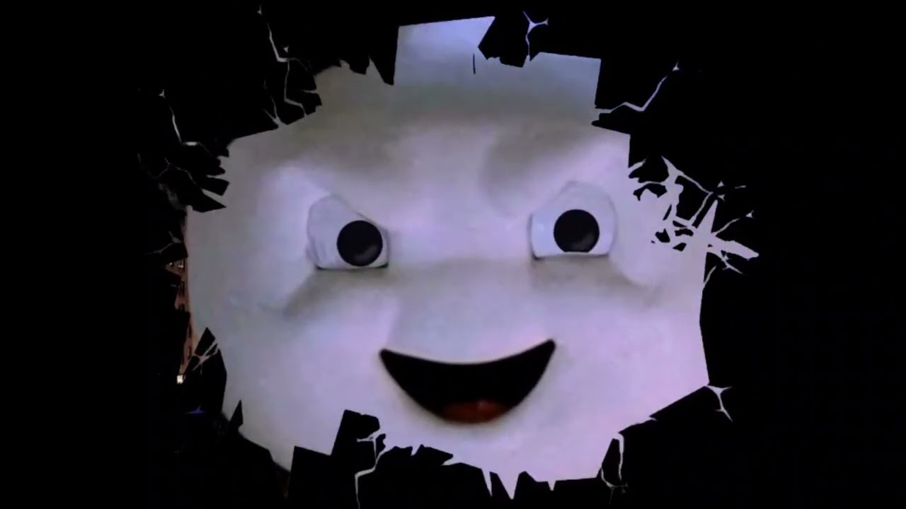 ghostbusters halloween projection video