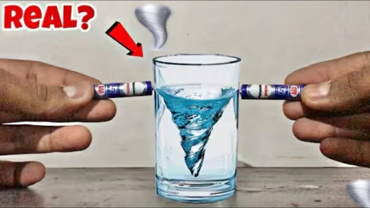 Reality Of Tornado | Is This Real Or Fake ? | Water Tornado Experiment With Battery - Real Or Fake? 