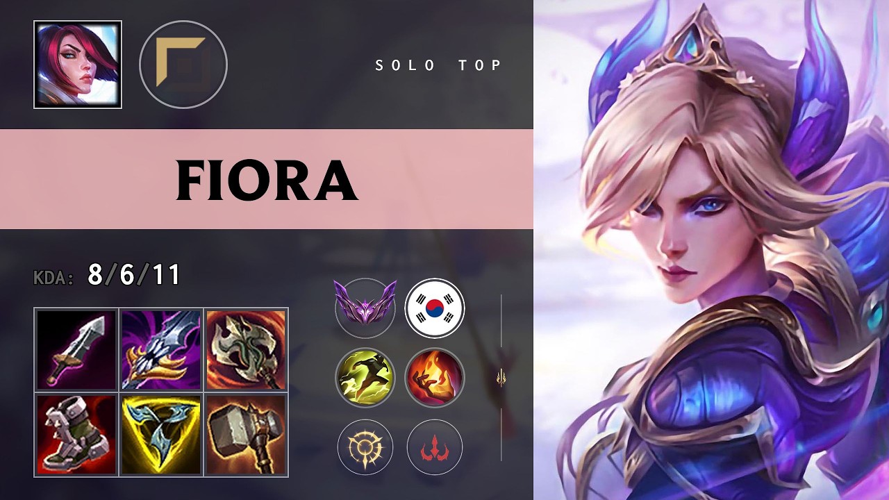 Fiora Top vs Ryze - KR Master Patch 26.16