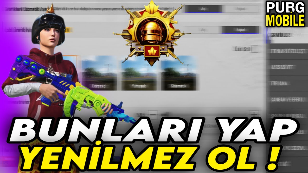 PUBG MOBİLE BÜTÜN AYARLAR ! TÜM DETAYLARI İLE HER CİHAZA OLACAK HASSASİYET VE KONTROL | PUBG MOBİLE