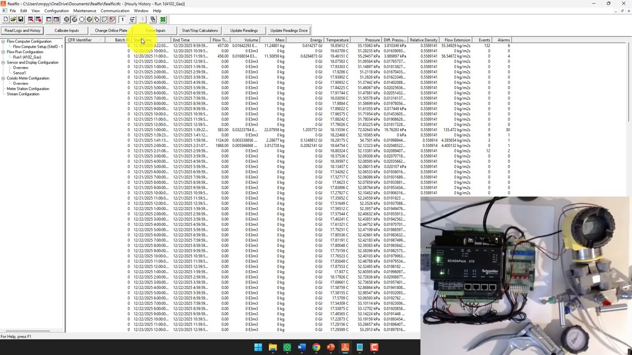 Read Logs and History from Realflo on a SCADAPack 575