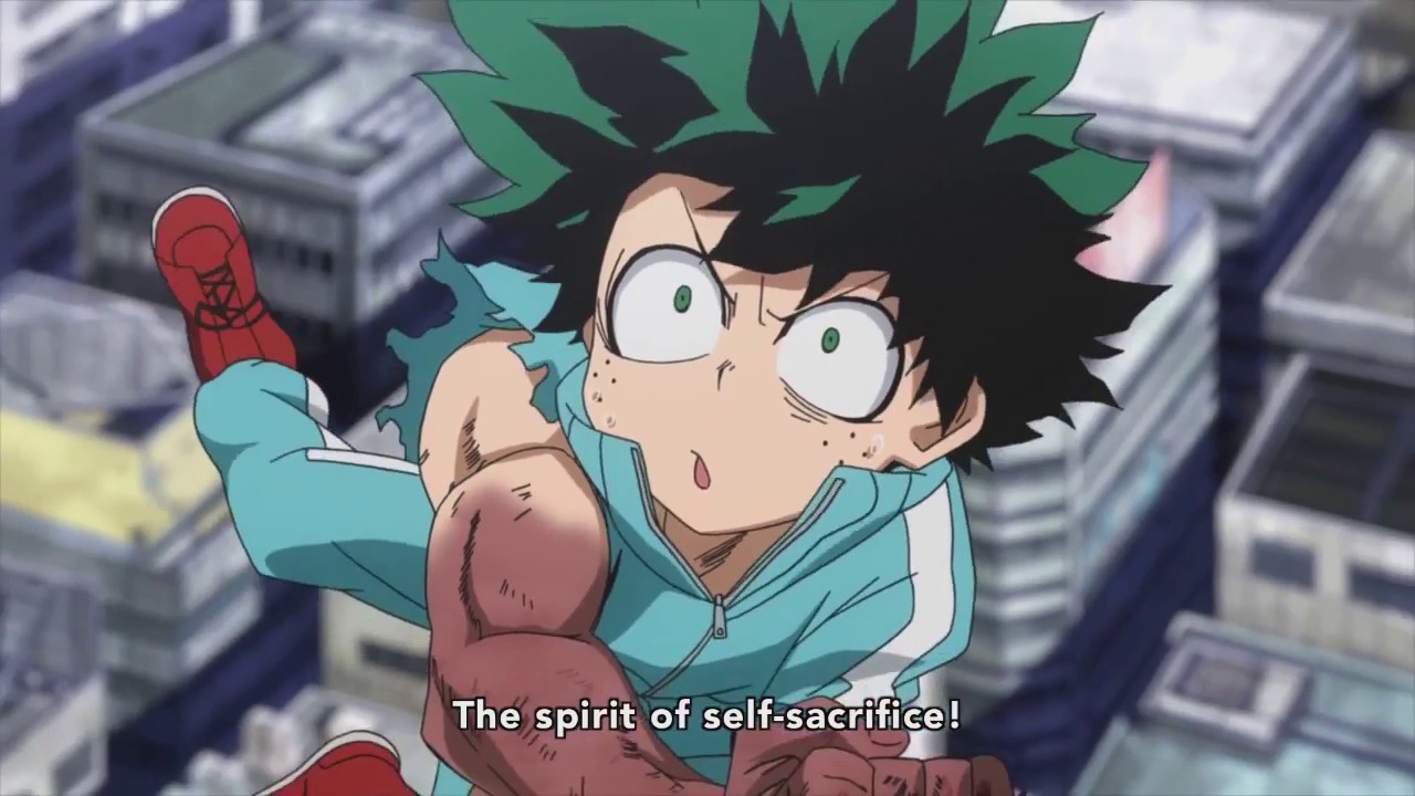 Deku Uses His Quirk For The First Time