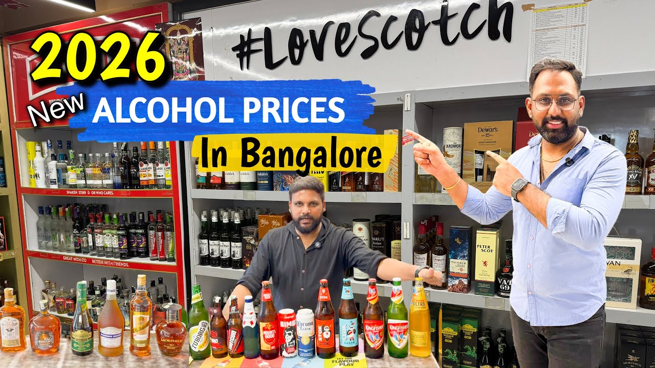 New Liquor Price list in Bangalore 2026 | Whiskey, Scotch, Vodka, Rum, Beer | Kannada Video