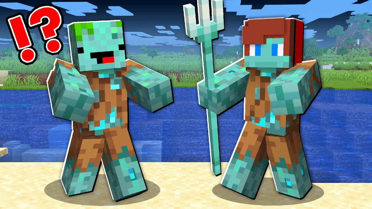How Mikey and JJ Become Drowned in Minecraft ? - Maizen
