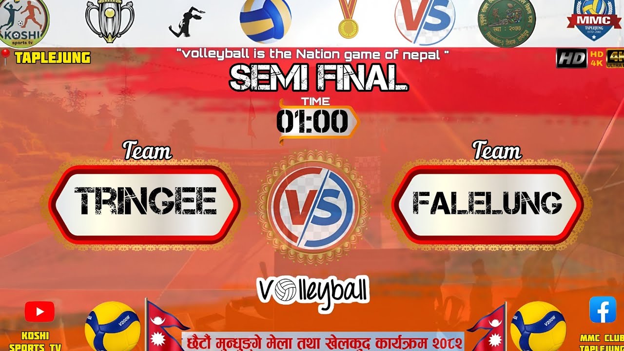 🔥 SEMI FINAL | National Volleyball Championship 2026 | Tringee vs Falelung | Live from Libang