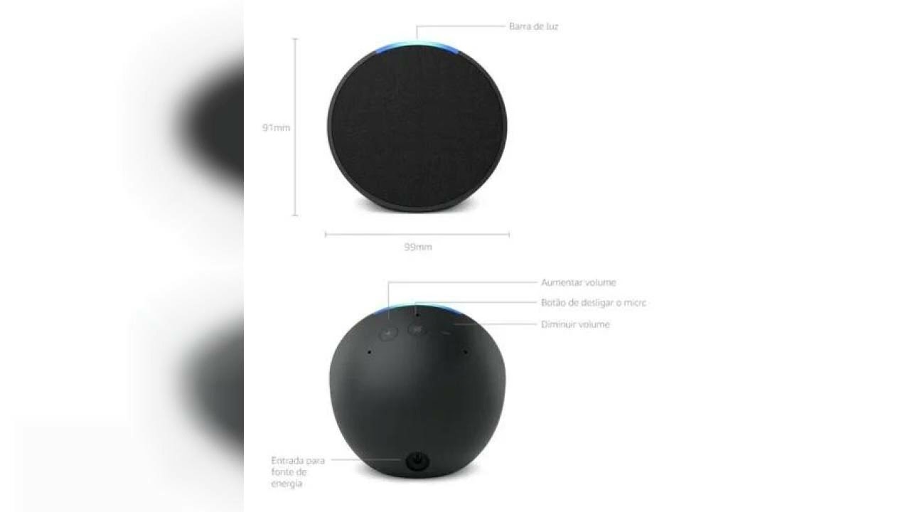 Review: Caixa De Som Alexa Echo Pop Amazon Cor Preto