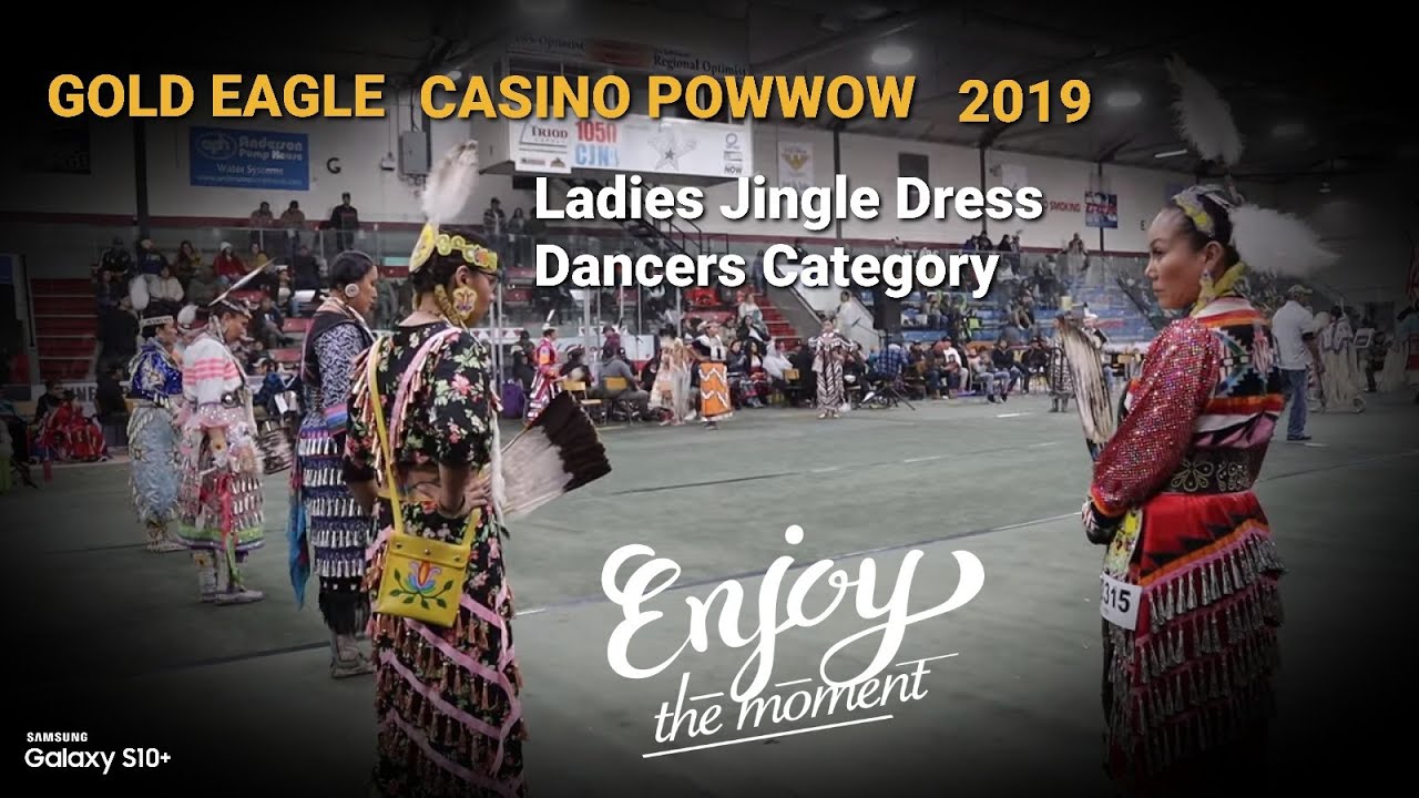 Gold Eagle Casino Powwow 2019 ENJOY the MOMENT!!!... Jr. Wmn Jingle Dress Saturday Whitefish Jr's