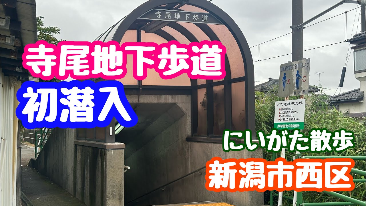 2025年6月23日 寺尾地下歩道初潜入 住宅地の地下通路 新潟市西区