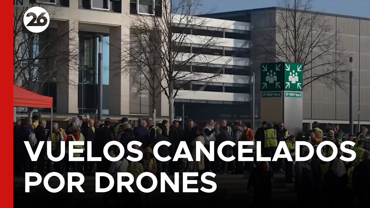 🚨 ALERTA en BERLÍN: CANCELARON VUELOS por ALERTA de DRONES en el AEROPUERTO