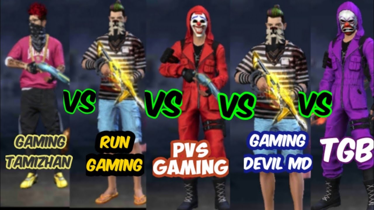 Gaming tamilan vs run gaming vs pvs gaming vs gaming devil md vs Tgp // what a players!!!