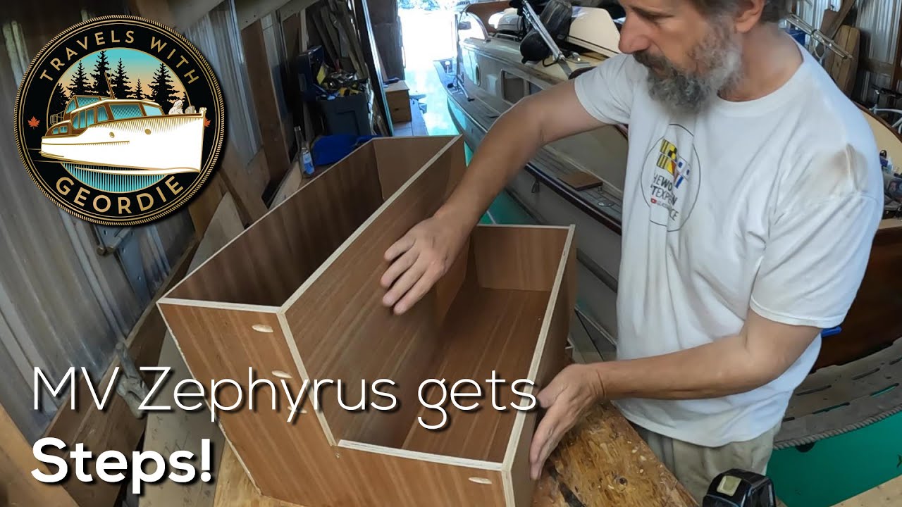 EP 425 - MV Zephyrus gets steps! Travels With Geordie