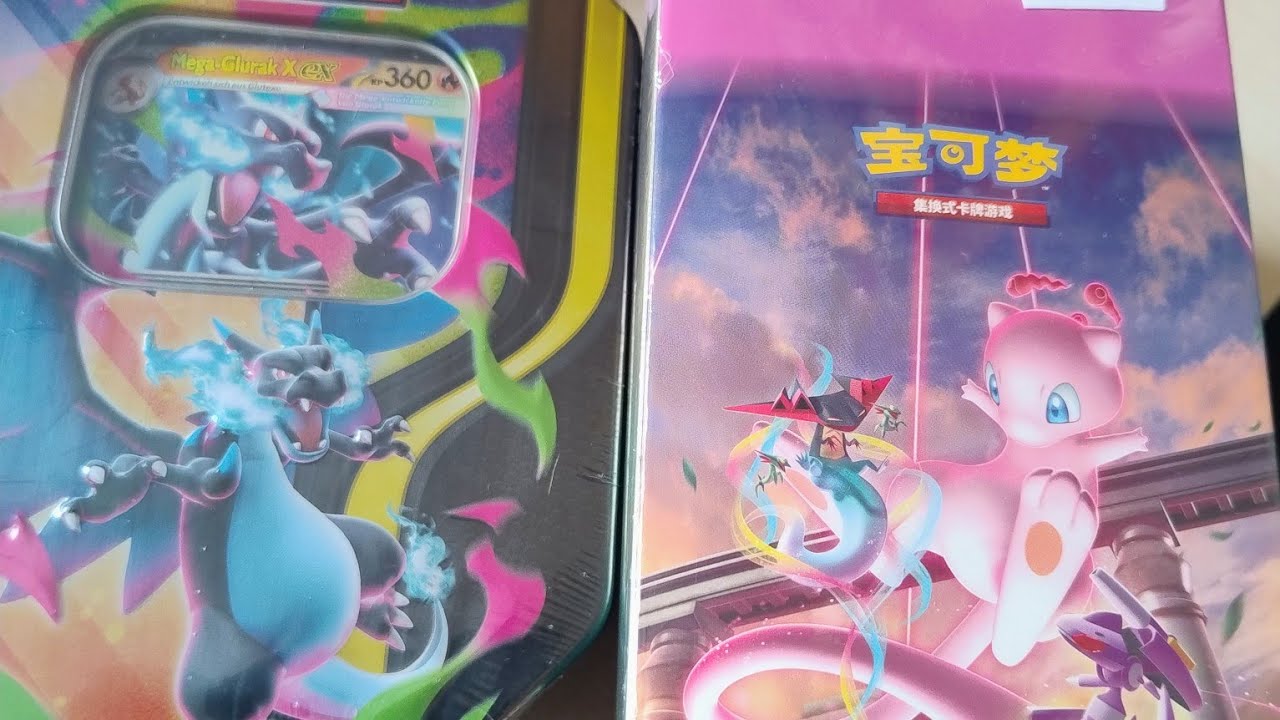 Pokémon Fusion Strike & Glurak X Mega tin unboxing