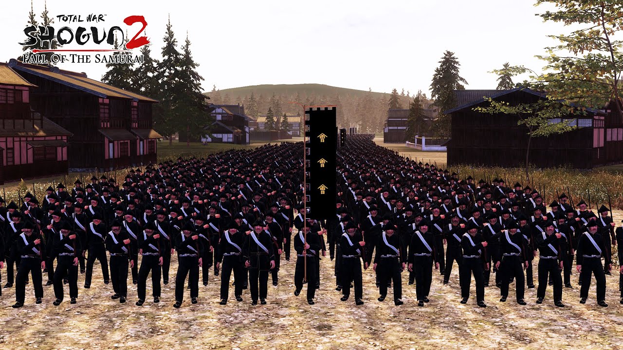 Shogun 2 FOTS - Battle of Aizu 1868 (会津戦争) | Very hard | HD models | Real rifles sound
