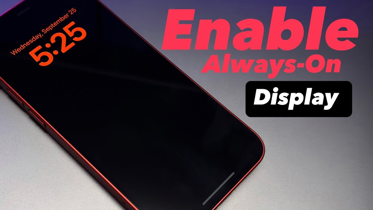 Enable Always-On Display on Any iPhone (Simple Mod)