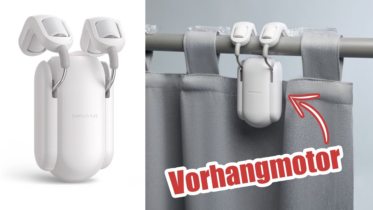 Vorhang per App & Fernbedinung öffnen -  Vorhangmotor SwitchBot Curtain Rod 2 im Test
