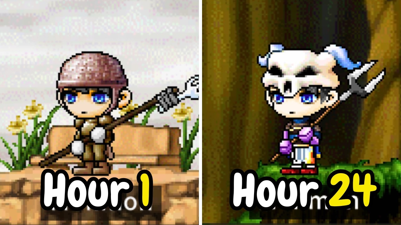 Я провел 24 часа в Old School Maple Story (Artale)