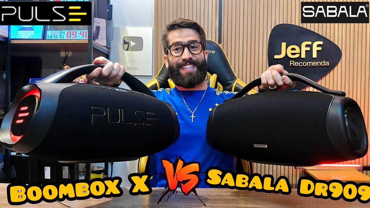 SABALA DR-909 200W Vs PULSE BOOMBOX X  SP626 220W: O BICHO PEGOU! QUAL É A MELHOR CAIXA DE SOM?